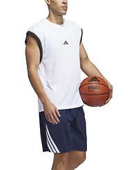 adidas Men's Three-Stripes Legends Basketball Shorts 9"