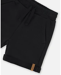 Deux par Toddler Boys French Terry Short Black - Toddler|Child