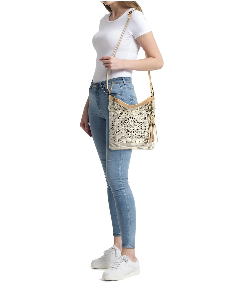 The Sak Women's Lucia Crochet Medium Crossbody Bag
