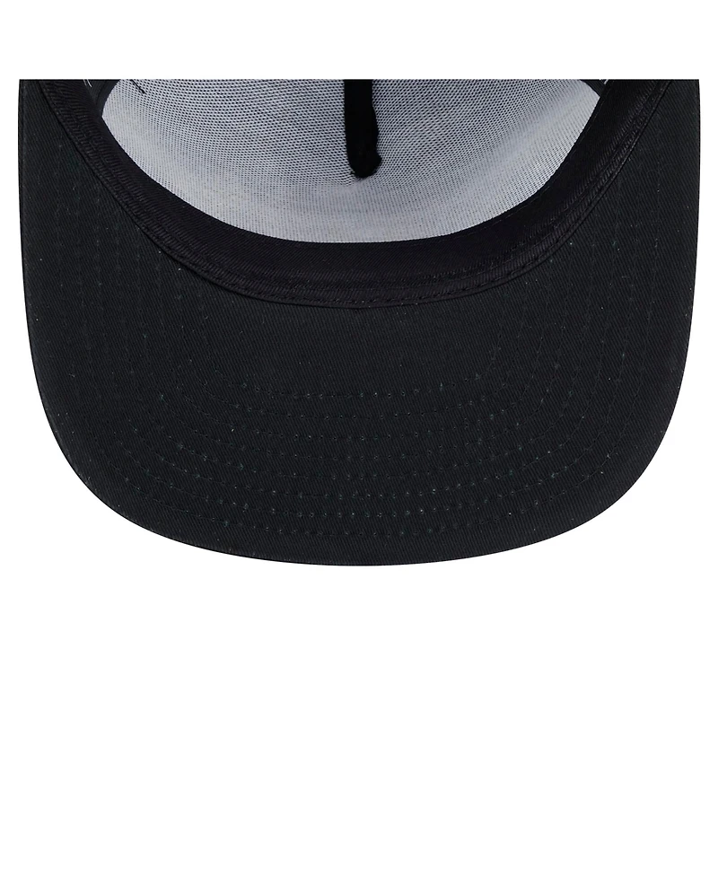 New Era Men's Black New York Mets Score Check 9FIFTY A-Frame Trucker Snapback Hat