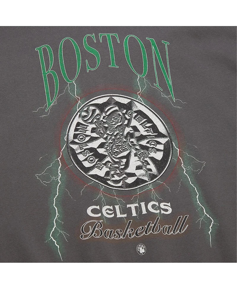Mitchell & Ness Women's Charcoal Boston Celtics Hardwood Classics Lightweight Pullover Sweatshirt