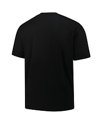 Mitchell & Ness Men's Black Philadelphia 76ers Big Tall Hardwood Classics Vintage Logo T-Shirt