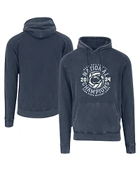 Image One Men's Denim Penn State Nittany Lions 2024 Ncaa Women's Volleyball National Champions Vintage Raglan Pullover Hoodie