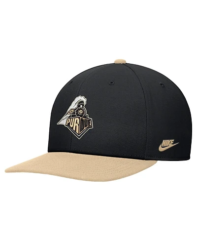 Nike Men's Black Purdue Boilermakers Vintage Snapback Hat