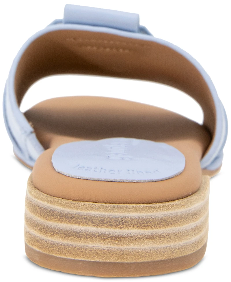 Gentle Souls Women's Hudson Mixed-Media Flat Sandals