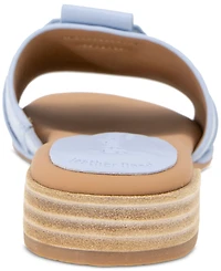 Gentle Souls Women's Hudson Mixed-Media Flat Sandals