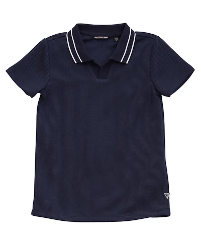 Guess Big Boys Textured Knit Polo