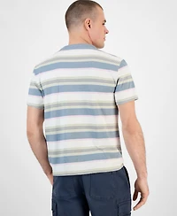 Sun + Stone Men's Regular-Fit Stripe Pocket T-Shirt