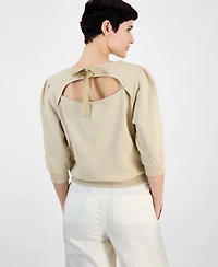 Boss Orange Women's Cotton Logo Back-Cutout Sweatshirt
