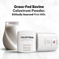 Bovine Colostrum Powder Supplement 4-Month Supply, 1000mg per Serving, Grass-Fed Ethically Sourced, Immunoglobulin-Rich Prized First Milk, Cold-Chain