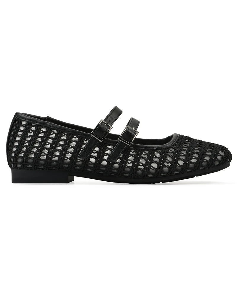 Cliffs by White Mountain Women's Besnik Mary Jane Round Toe Flats