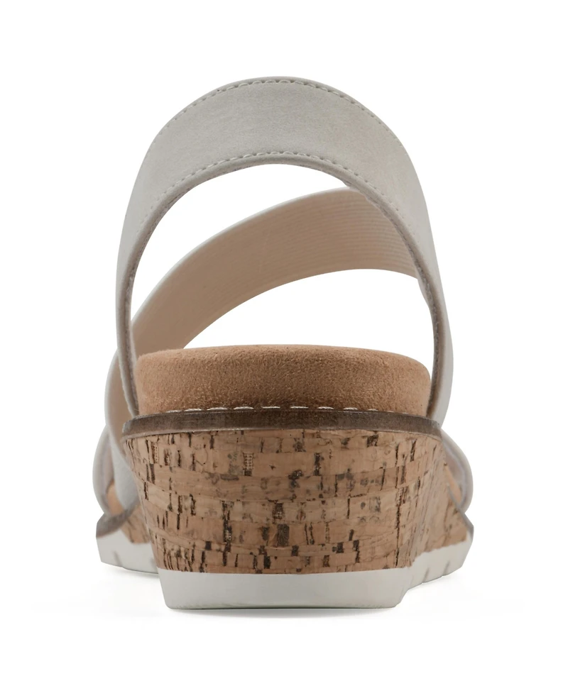 Cliffs by White Mountain Women's Tinnley Wedge Slip-On Sandals