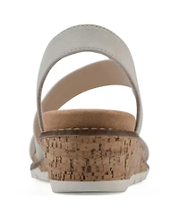 Cliffs by White Mountain Women's Tinnley Wedge Slip-On Sandals