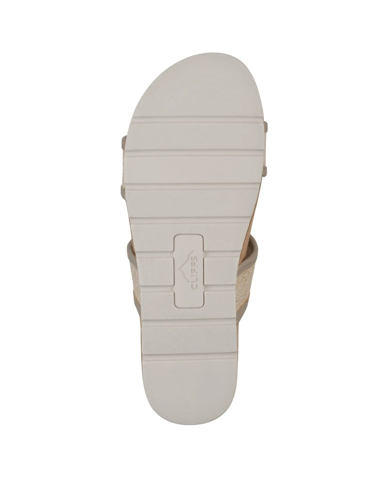 Cliffs by White Mountain Women's Tropical Slide Slip-On Sandals