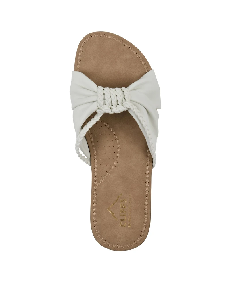 Cliffs by White Mountain Women's Fasha Slide Slip-On Sandals