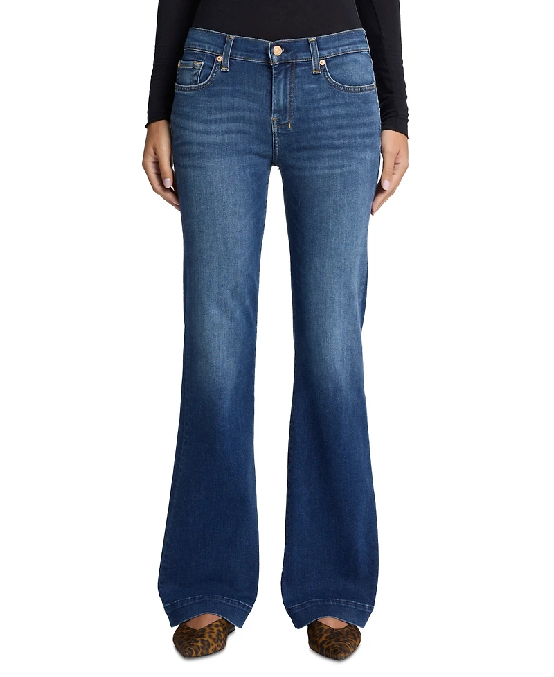 7 For All Mankind Women's Dojo Tailored Hem Flare Jeans