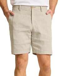 Tommy Bahama Men's Beach Coast Flat-Front Linen 9" Shorts