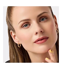 Ana Luisa Gold Hoop Earrings - Giulia Medium