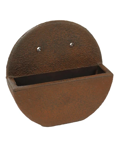 Indoor/Outdoor Round Polyresin Wall-Mounted Flower Pot Planter