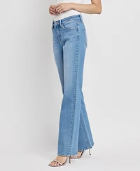 Flying Monkey Women's High Rise Vintage-like Flare Jeans