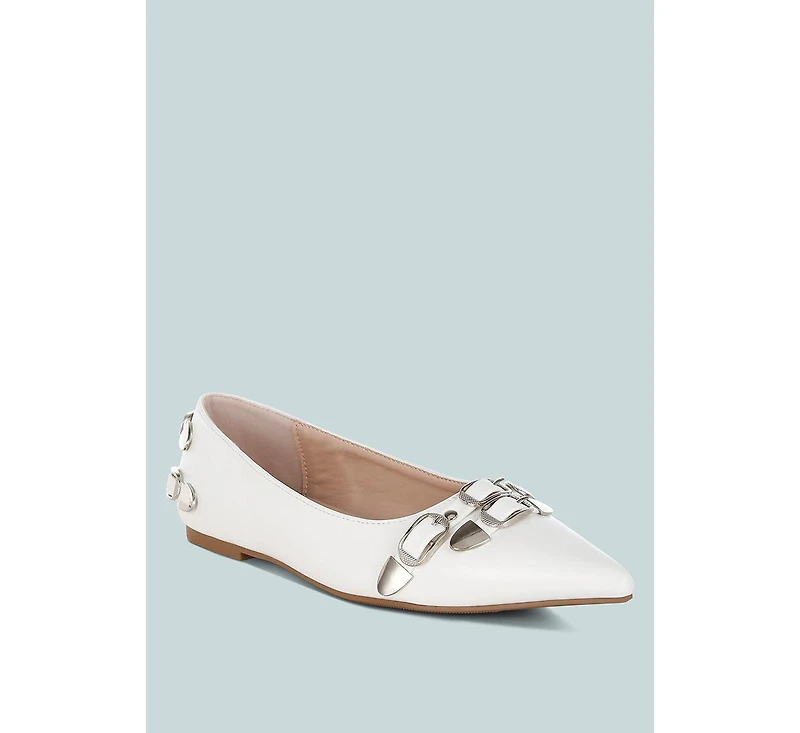 Golini Belt Buckle Detail Ballerinas Women