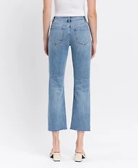 Flying Monkey Women's High Rise Crop Straight Jeans