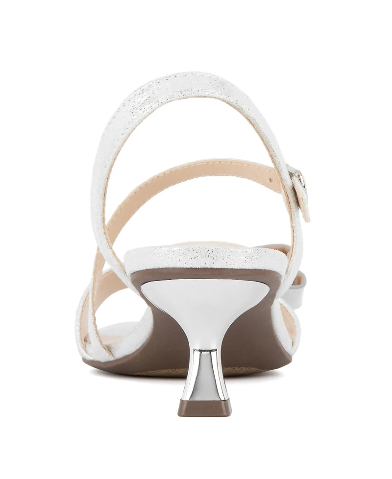 Jones New York Women's Kellery Kitten Heel Dress Sandals