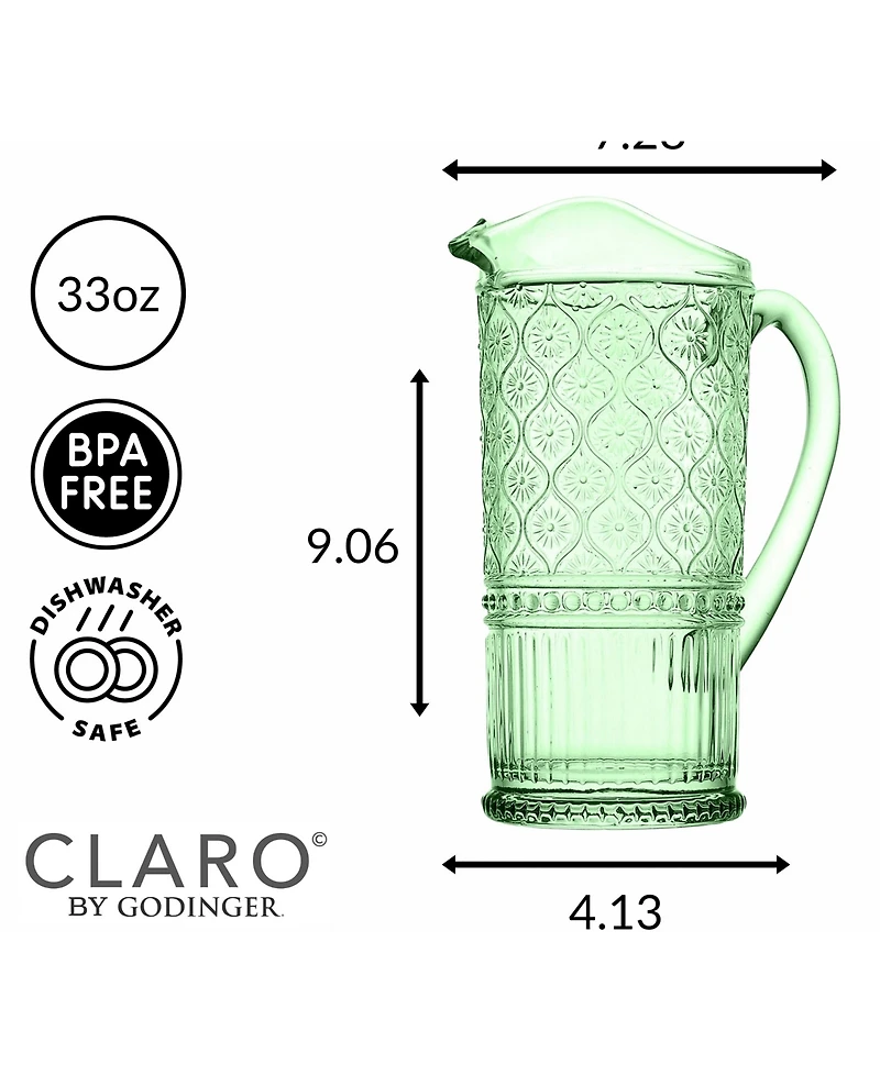 Godinger Claro Pitcher, 33 Oz