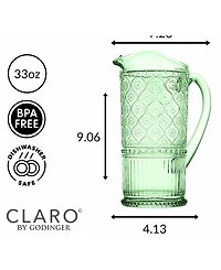 Godinger Claro Pitcher, 33 Oz