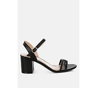 Orpina Mesh Pin Buckle Block Heels