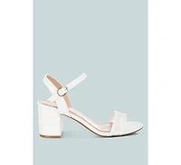 Orpina Mesh Pin Buckle Block Heels