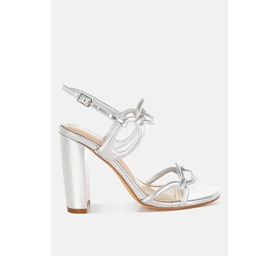 Ryzah Metallic Cut Out Chain Sandals