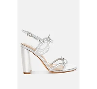 Ryzah Metallic Cut Out Chain Sandals