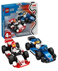Lego City F1 Williams Racing and Haas F1 Race Cars Building Toy 60464, 92 Pieces