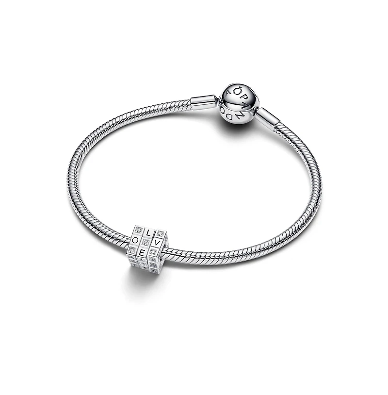 Pandora Sterling Silver Moveable Toy Cube Charms