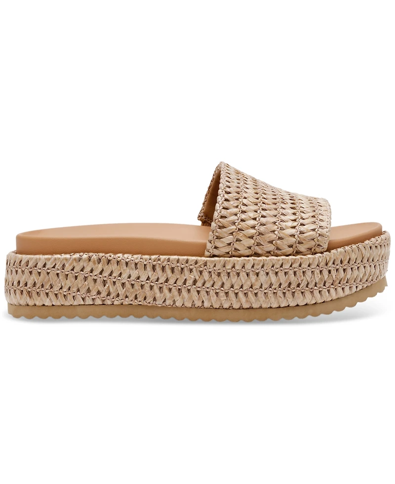 Dv Dolce Vita Women's Scottie Raffia Flatform Sandals
