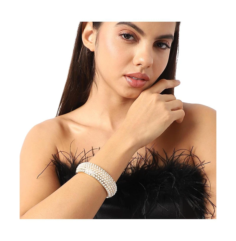 Pearl Bangle Bracelet