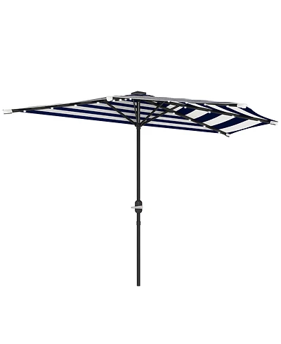 Outsunny Half Patio Umbrella, Upf 30+ Balcony Umbrella,
