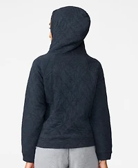 Cable & Gauge Women's Geo Quilted Hoodie Sweatshirt