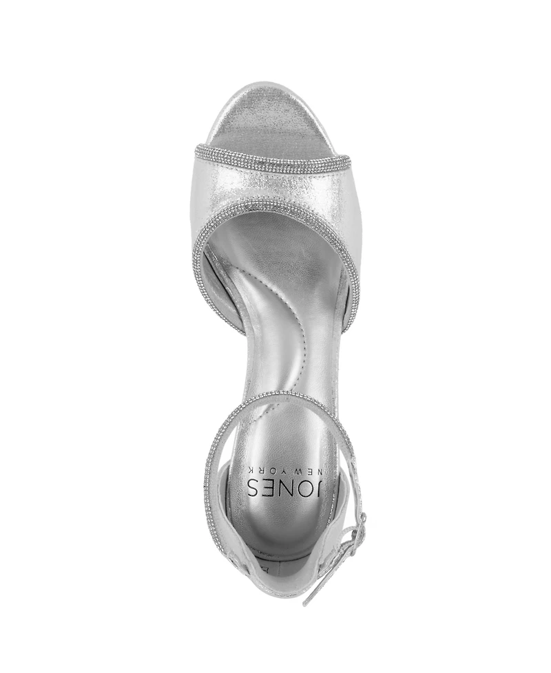 Jones New York Women's Belizy Block Heel Evening Dress Sandals