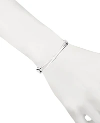 Lauren Ralph Lauren Sterling Silver Cubic Zirconia Pave Bangle Bracelet