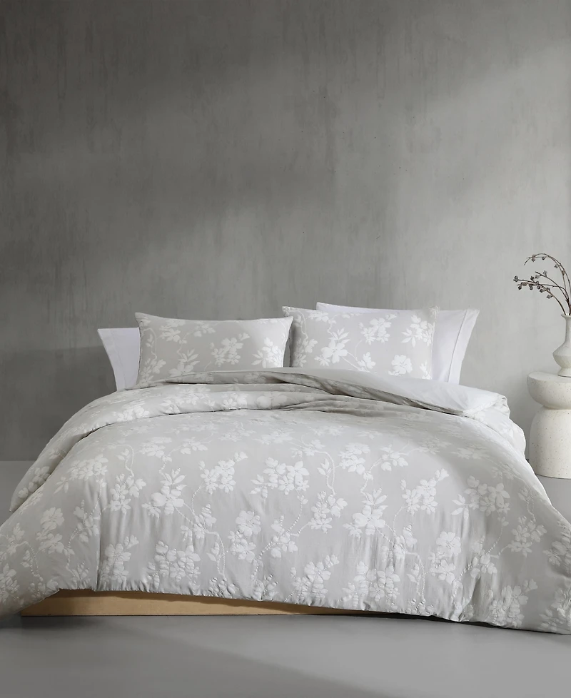 Calvin Klein Spring Branches Cotton Jacquard 3-Pc. Comforter Set, Queen