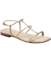 Marc Fisher Ltd Women's Maze Braided Caged Flat Sandals