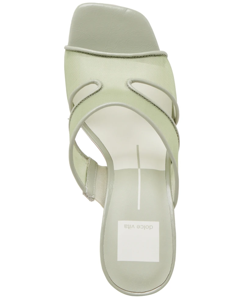 Dolce Vita Women's Gitel Crossband Slide High Heel Dress Sandals