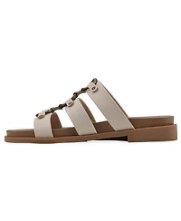 White Mountain Women's Koala Slip-On Flat Sandals
