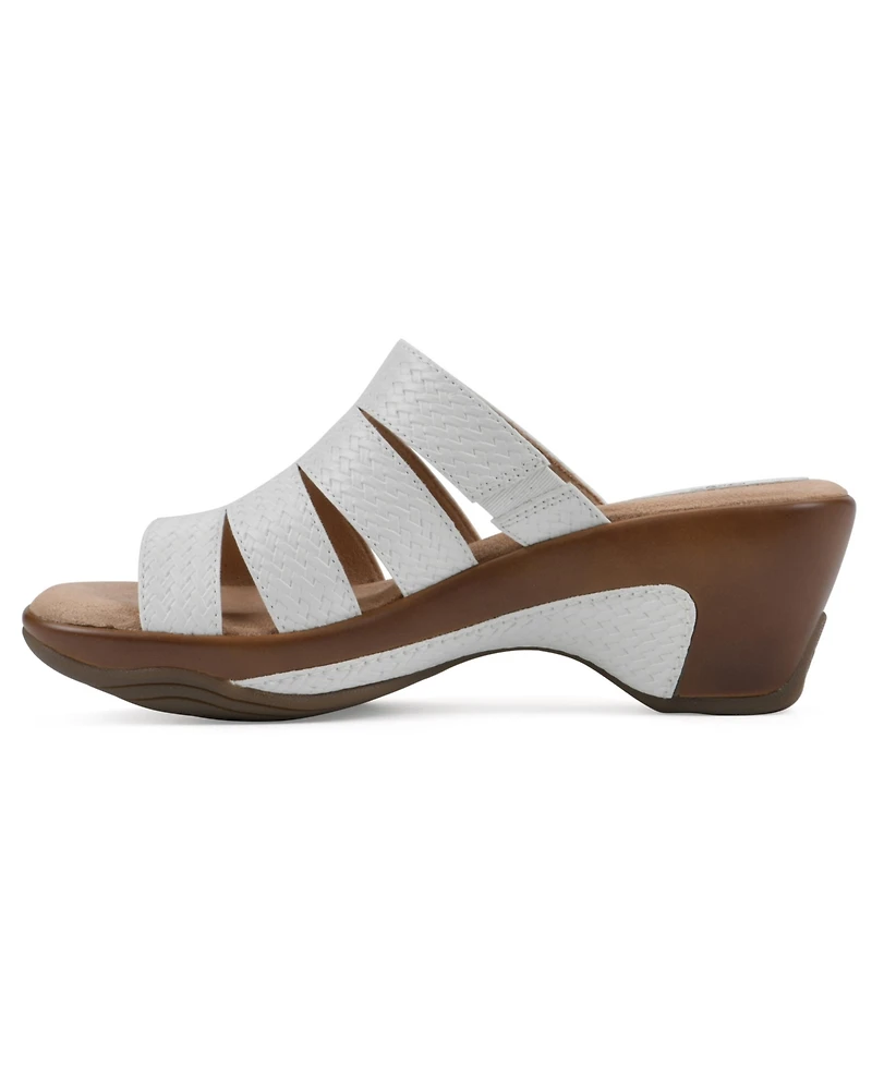 White Mountain Women's Valora Slip-On Clog Sandals