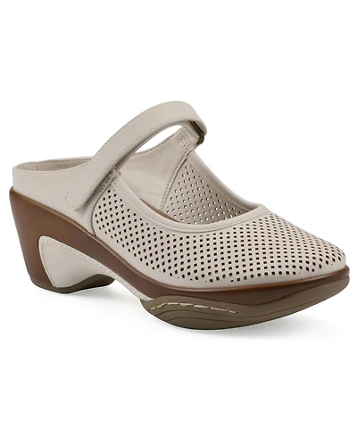 White Mountain Women's Vinto2 Mary Jane Clog Mules