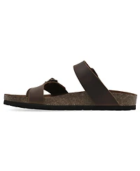 White Mountain Women's Grams Round Toe Flat Sandals