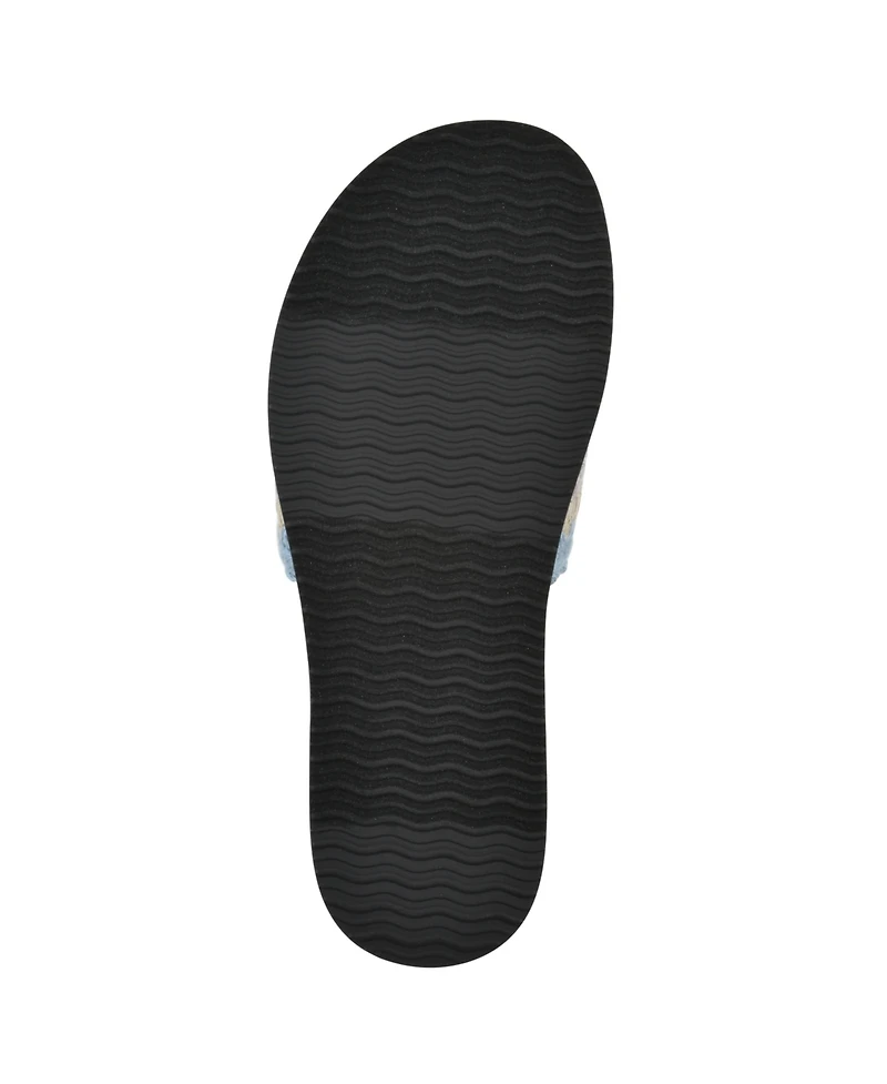 White Mountain Women's Maxim Round Toe Flat Sandals