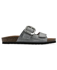 White Mountain Women's Granitas Round Toe Flat Sandals